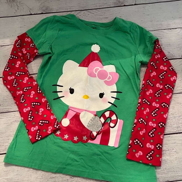 Hello Kitty Shirts & Tops Hello Kitty Ls Christmas Tee Poshmark